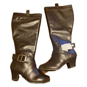 Comfortview “Jali” Brown Just Below Knee Boots, New without Box, Size 7W